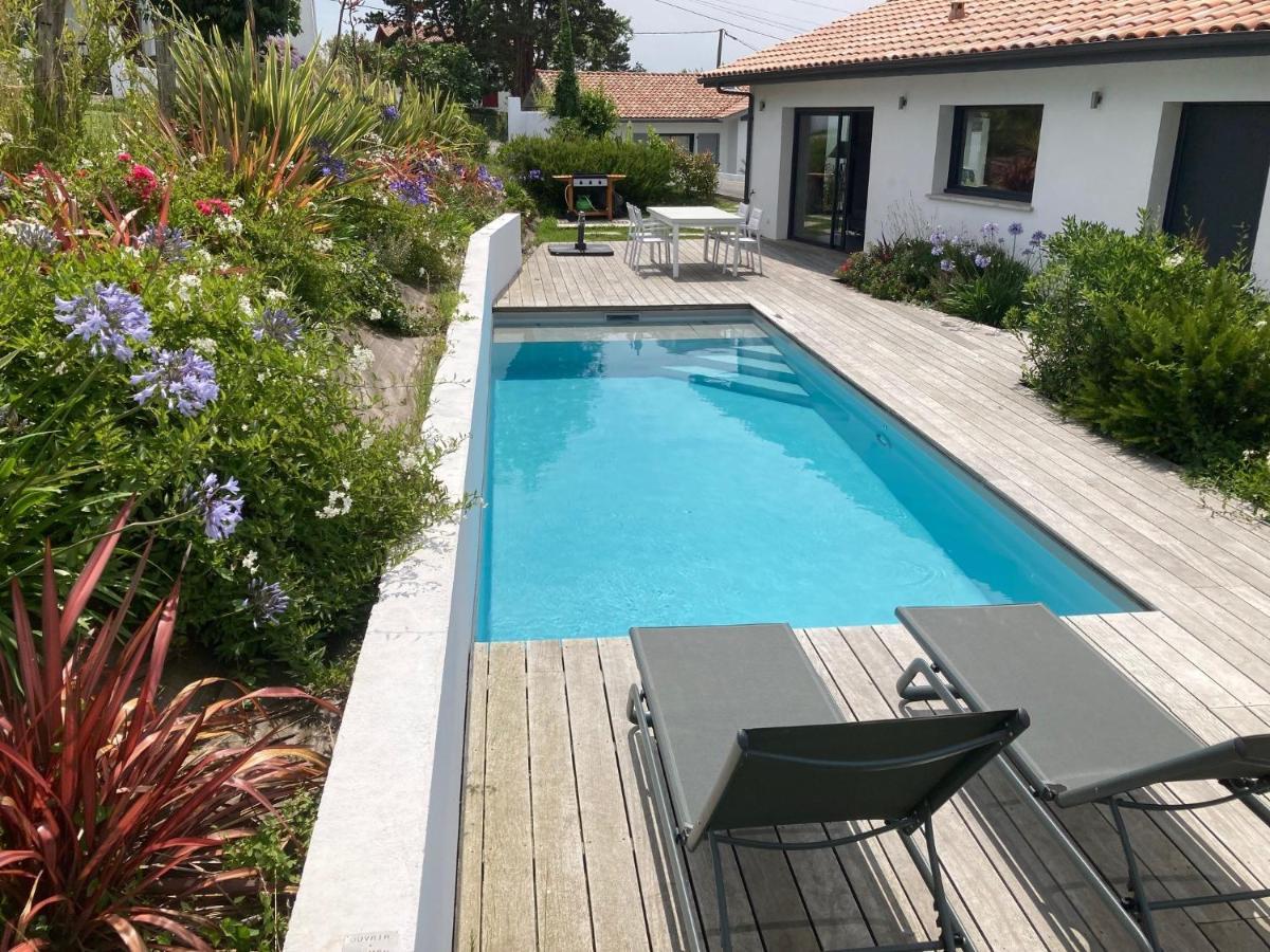 Villa Avec Piscine Privee, Vue Sur Mer Et Plage A Pied 800M Saint-Jean-de-Luz Zewnętrze zdjęcie