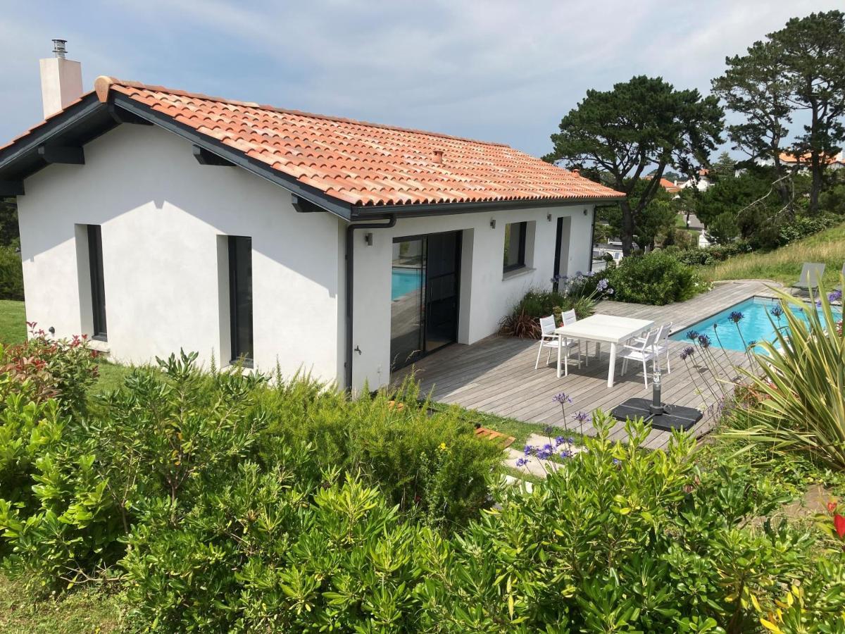 Villa Avec Piscine Privee, Vue Sur Mer Et Plage A Pied 800M Saint-Jean-de-Luz Zewnętrze zdjęcie